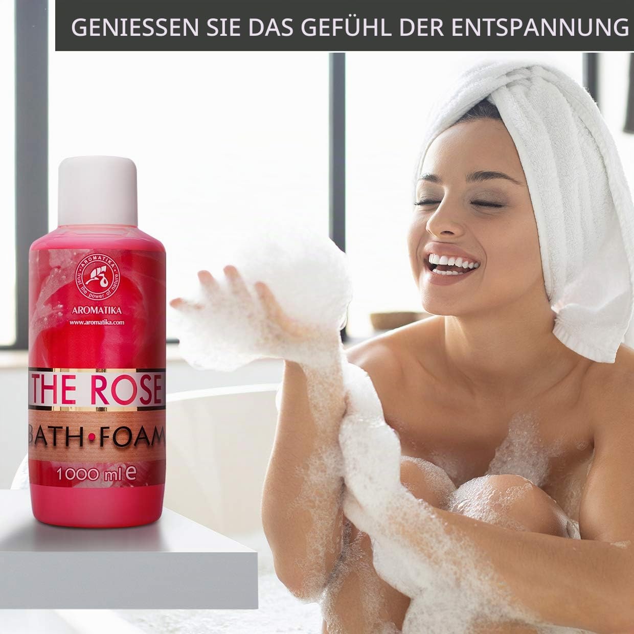 aromatika-badeschaum-rose-1000ml-mit-therischem-rosen-l image 4