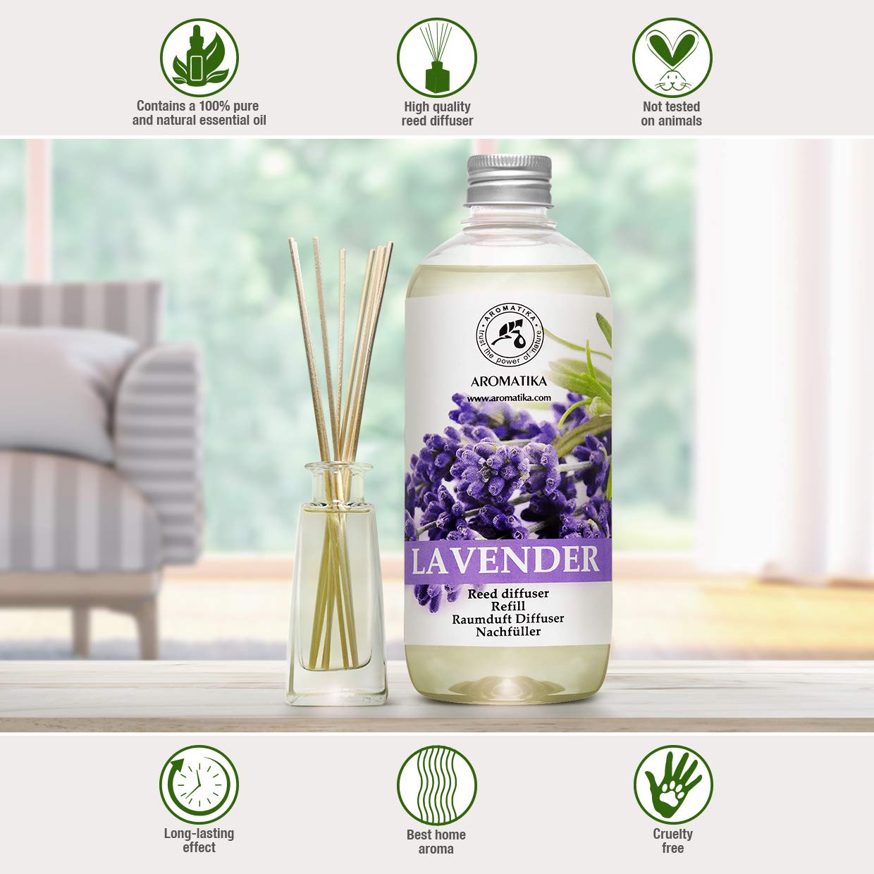 aromatika-raumduft-nachf-llflasche-lavendel-500-ml-f-r-duftdiffusor image 3