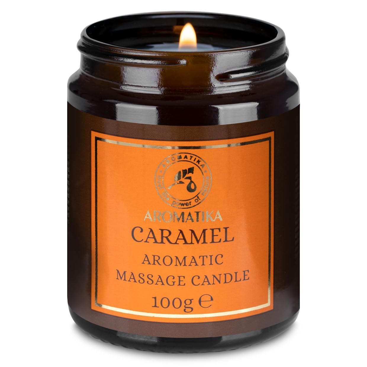 aromatika-massagekerze-karamell-100-g-sojawachs-mit-kokos-und-mandel-l image 1