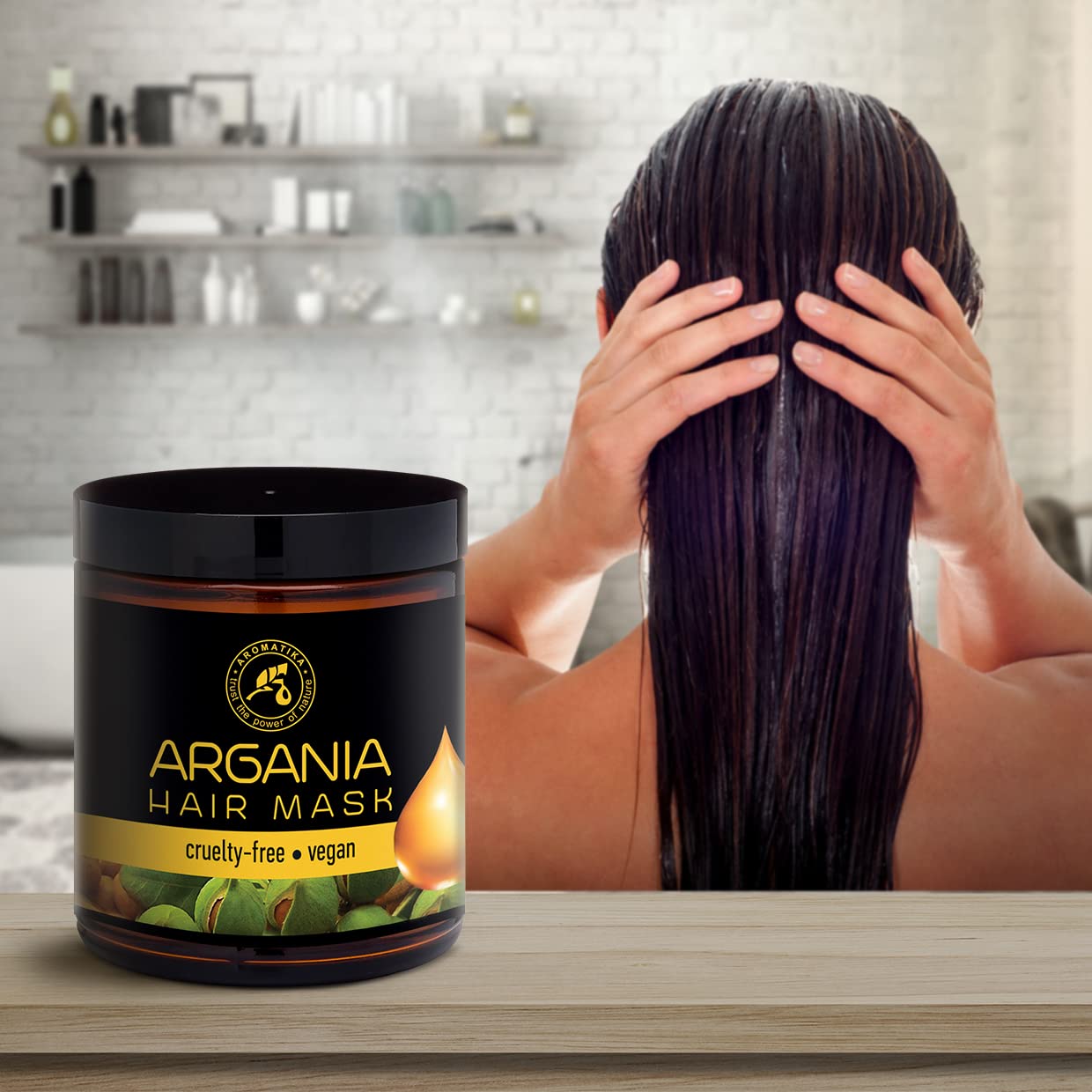 aromatika-argan-l-haarkur-250-ml-mit-argan-l-und-kokos-l-haarmaske image 4