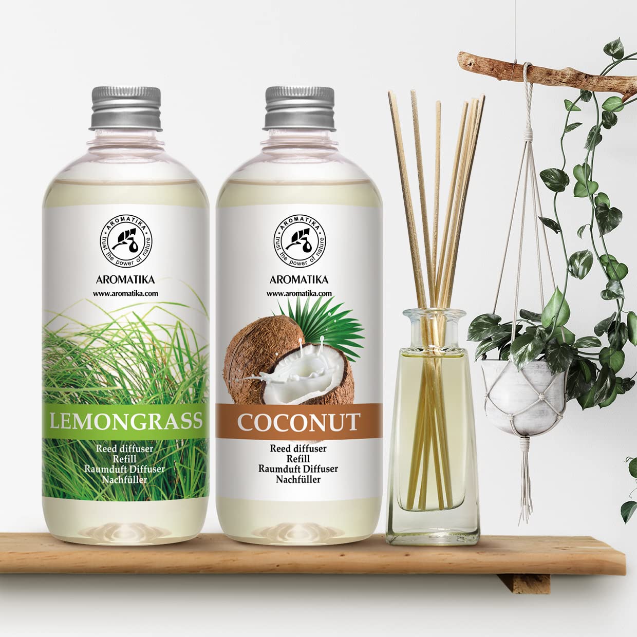 aromatika-diffuser-nachf-ller-lemongrass-kokos-1l image 4