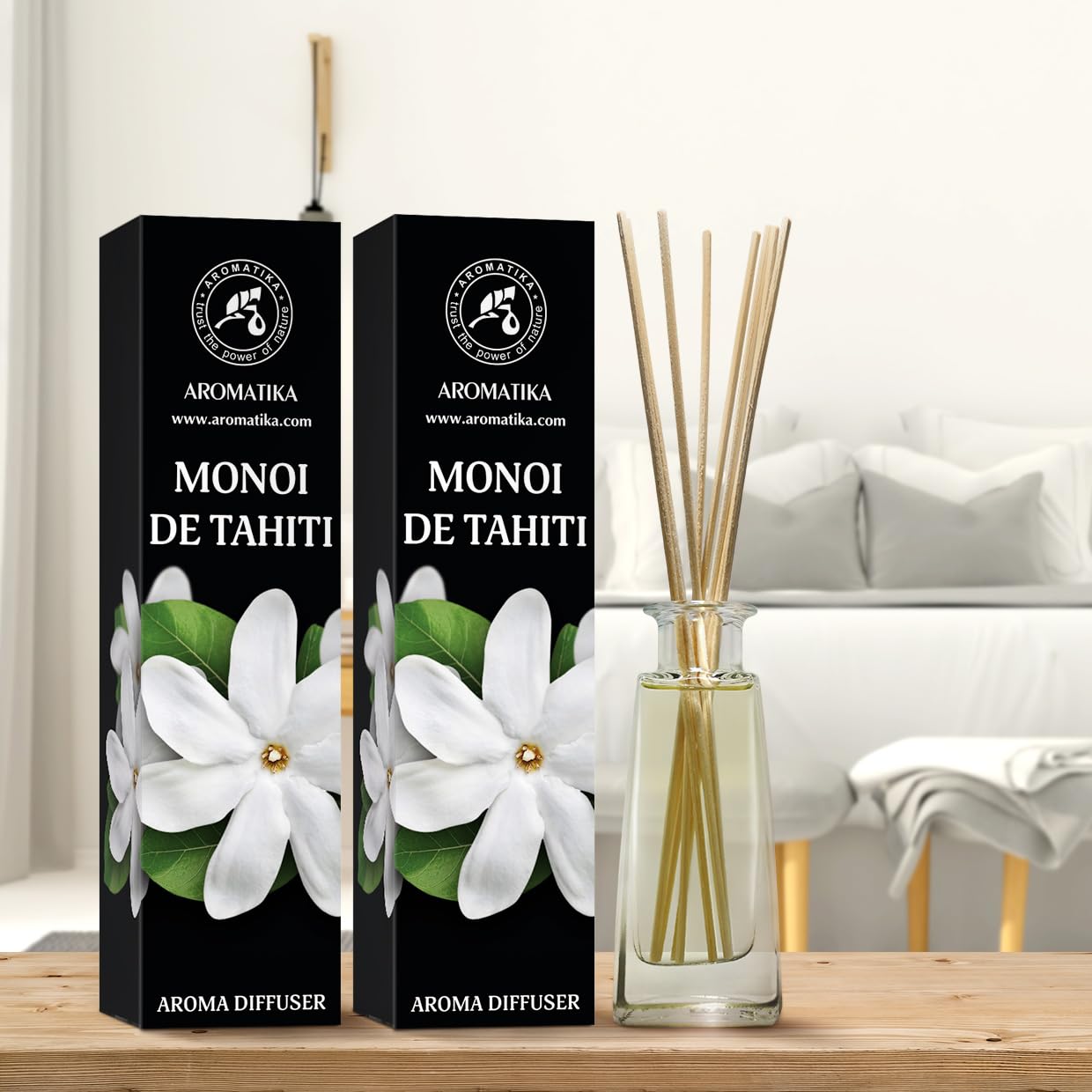 aromatika-raumduft-diffuser-monoi-de-tahiti-2-x-100-ml-mit-st-bchen image 8