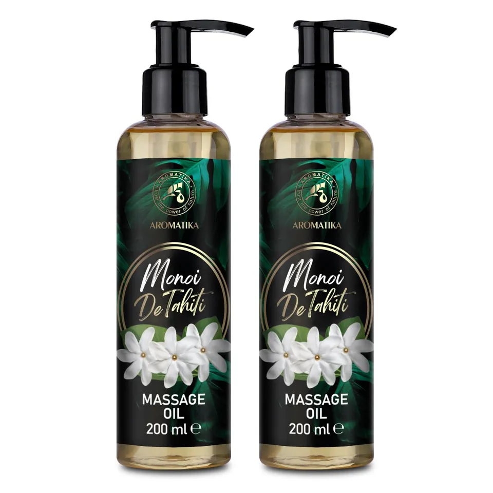 aromatika-monoi-de-tahiti-massage-l-set-2-x-200-ml-mit-kokos-l-und-gardenienbl-t image 1