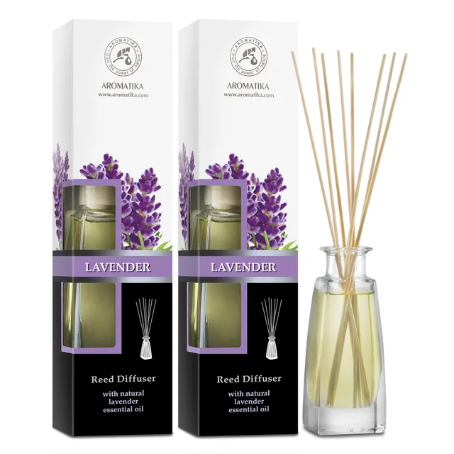 aromatika-raumduft-diffuser-lavendel-2x100-ml-mit-st-bchen image 1