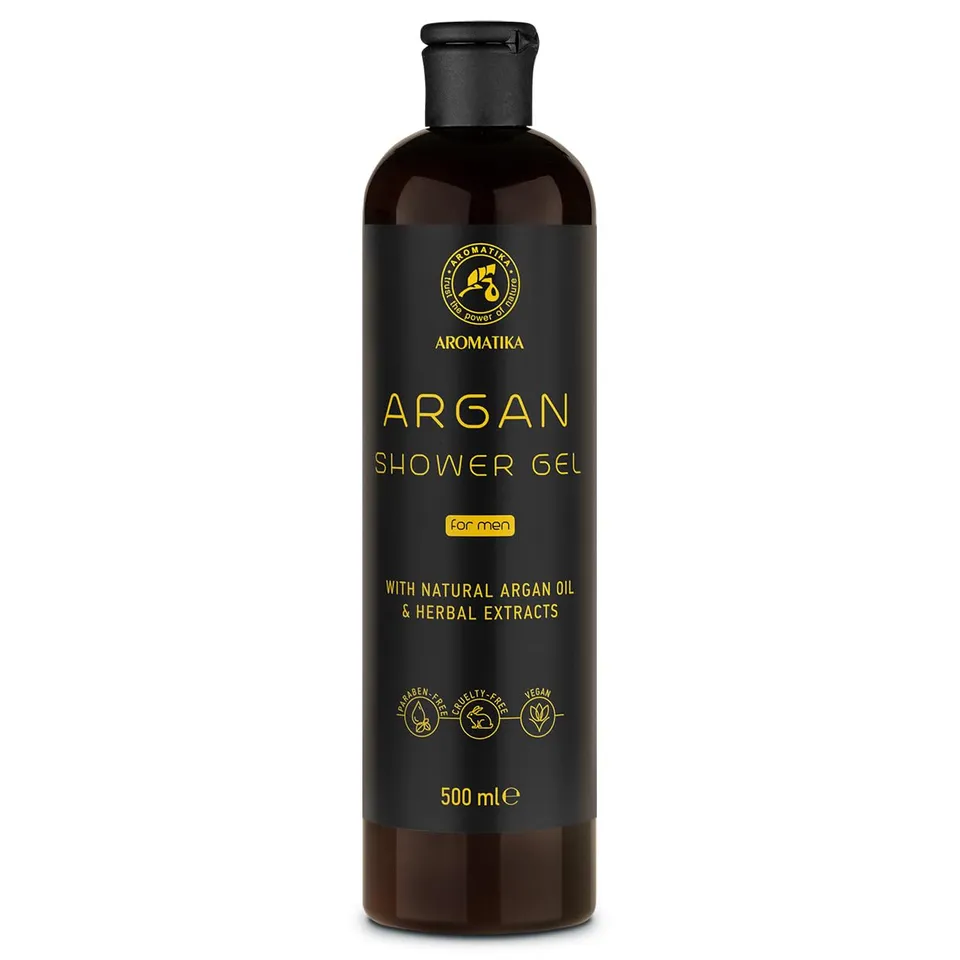 aromatika-argan-duschgel-f-r-m-nner-500-ml-mit-argan-l-kr-uterextrakten image 1