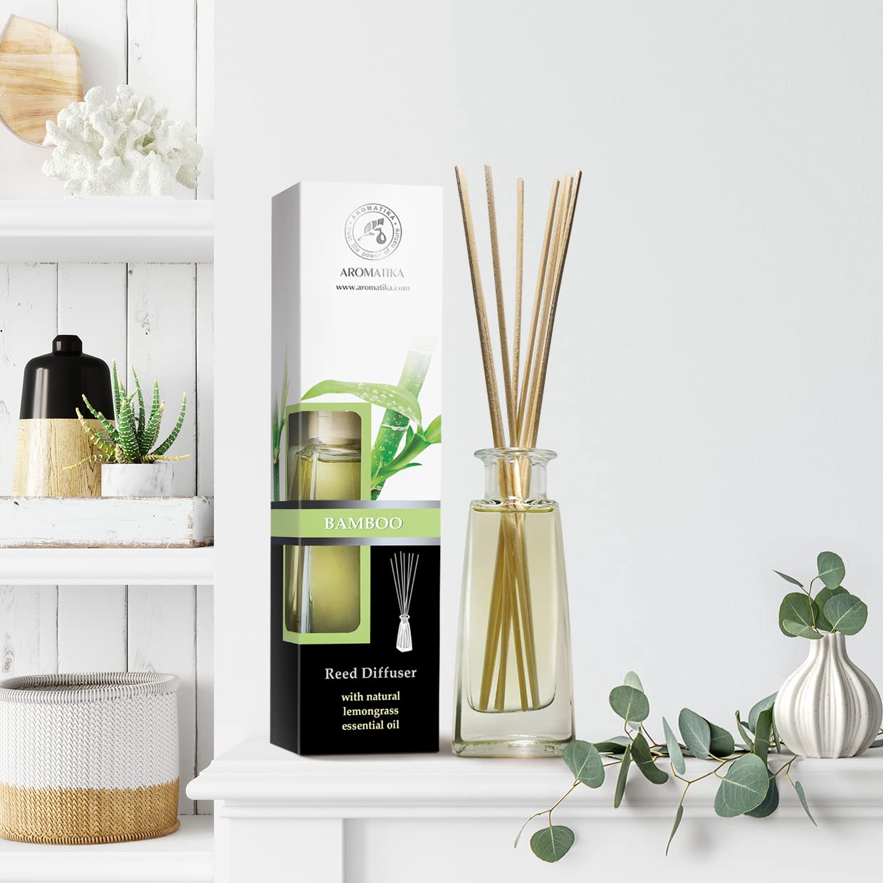 aromatika-bamboo-mit-lemongrass-raumduft-diffuser-100ml-mit-st-bchen image 7