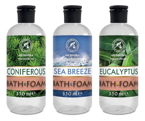aromatika-badeschaum-set-nadelholz-meeresbrise-eukalyptus-3x350-ml image 2