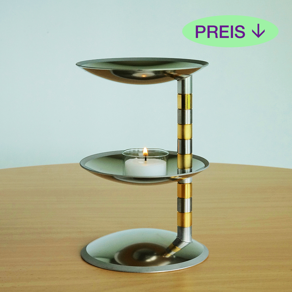 neumond-duftlampe-pharaoh-i-edelstahl-teilweise-vergoldet-1-st image 1
