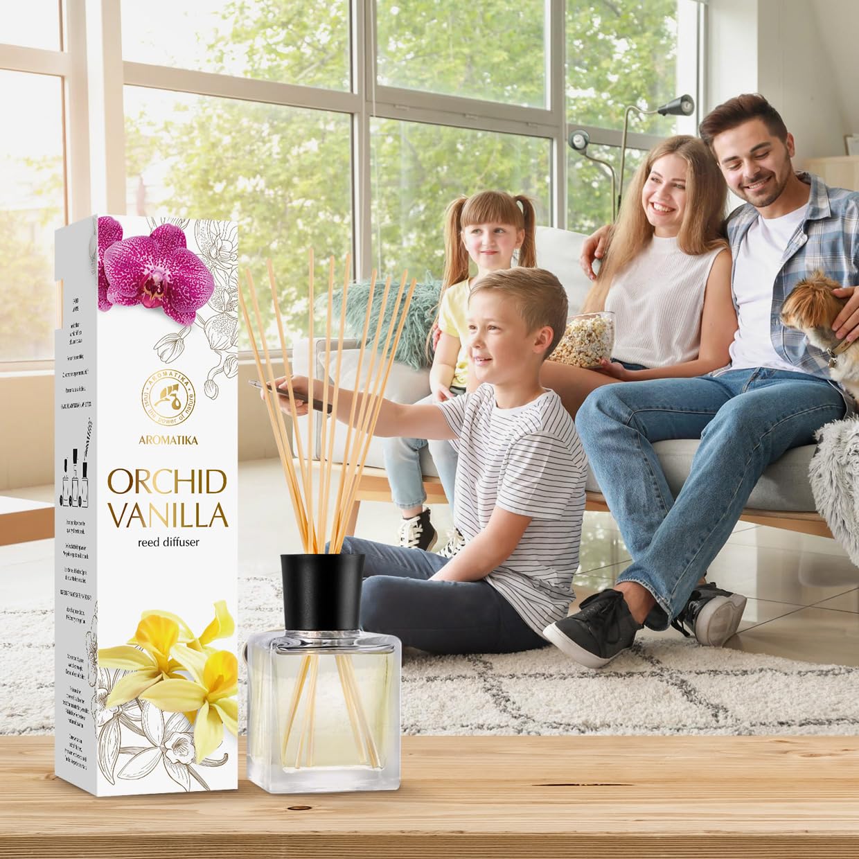 aromatika-raumduft-diffuser-orchidee-vanille-100ml-mit-st-bchen image 6