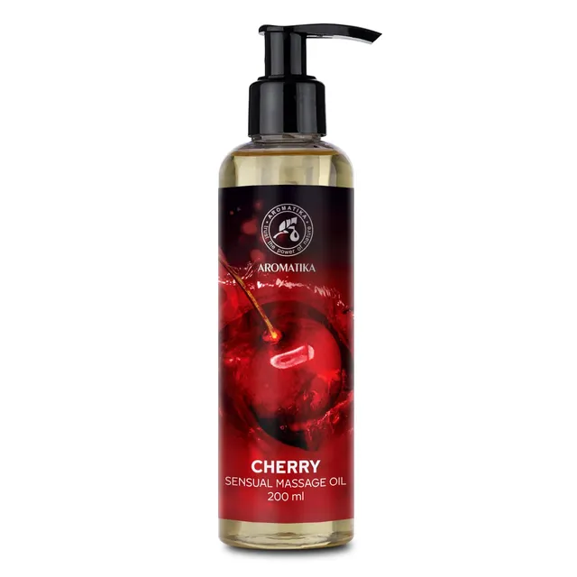 aromatika-sinnliches-massage-l-kirsche-200ml-mit-mandel-l-macadamia-l image 1