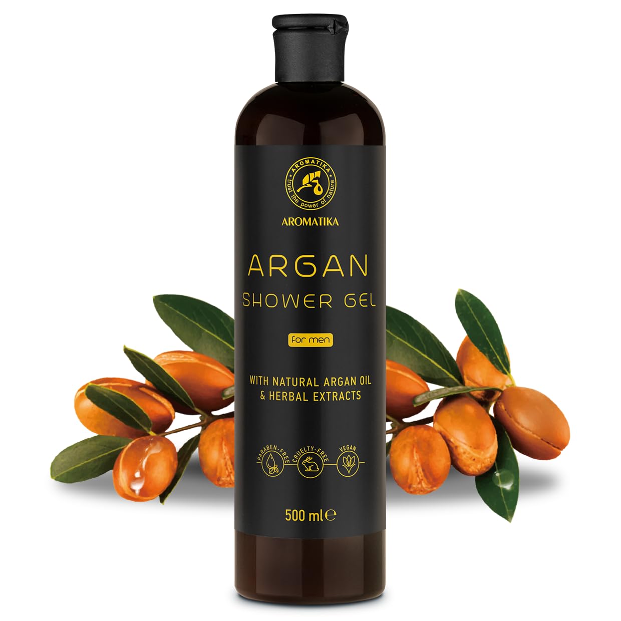 aromatika-argan-duschgel-f-r-m-nner-500-ml-mit-argan-l-kr-uterextrakten image 2