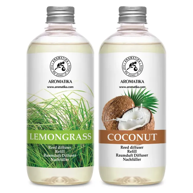 aromatika-diffuser-nachf-ller-lemongrass-kokos-1l image 1