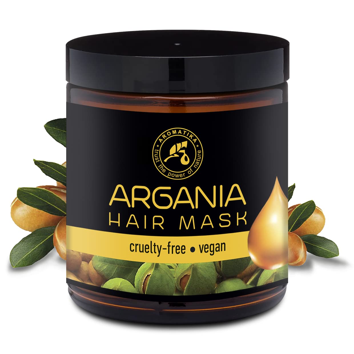 aromatika-argan-l-haarkur-250-ml-mit-argan-l-und-kokos-l-haarmaske image 2
