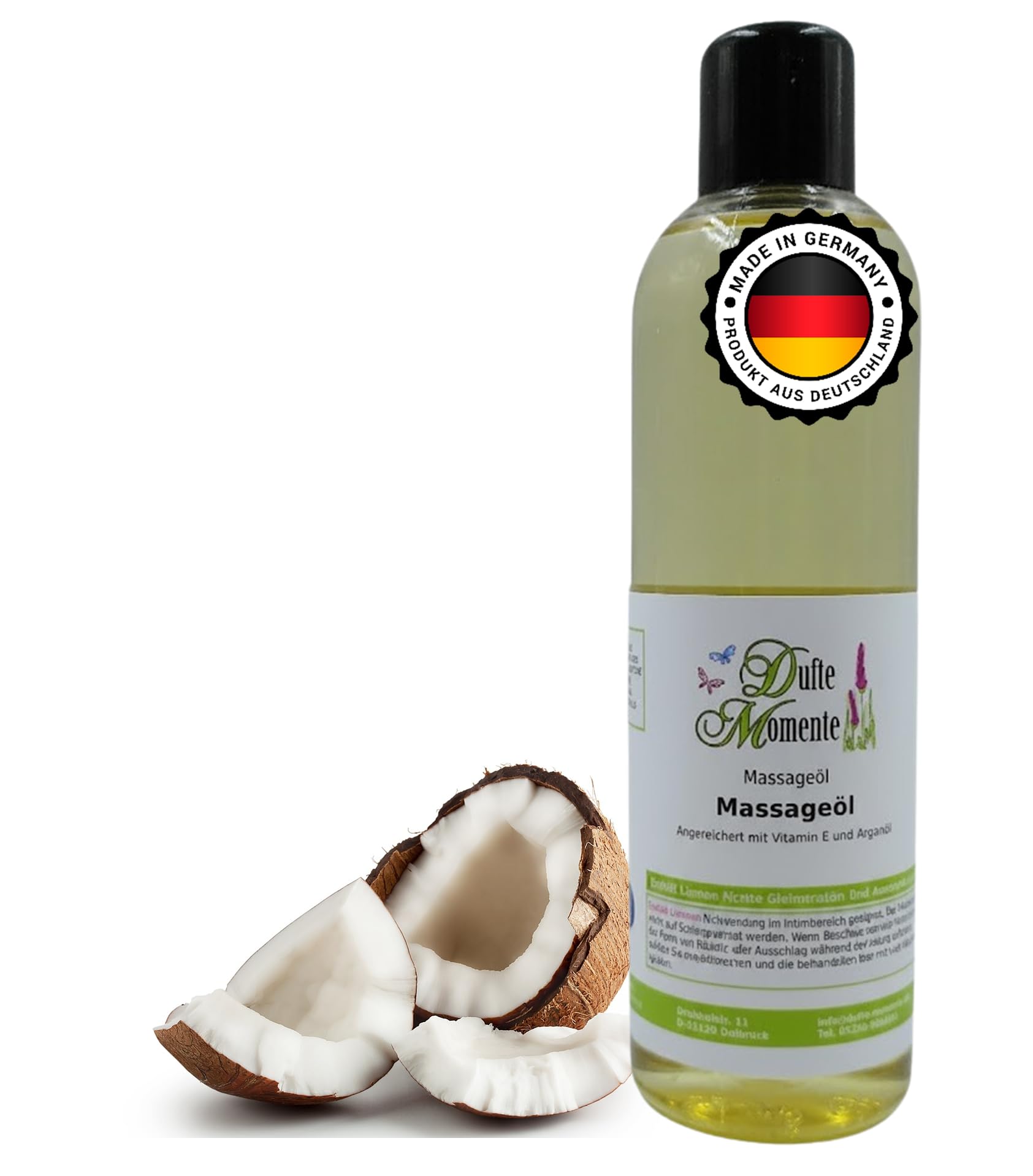 dufte-momente-massage-l-kokos-250-ml-paraffin-lbasis-warm-cremig-made-in-germany image 1