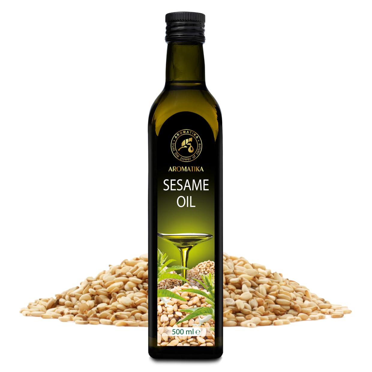 aromatika-sesam-l-kaltgepresst-500-ml-sesamum-indicum-f-r-k-che-haut image 2