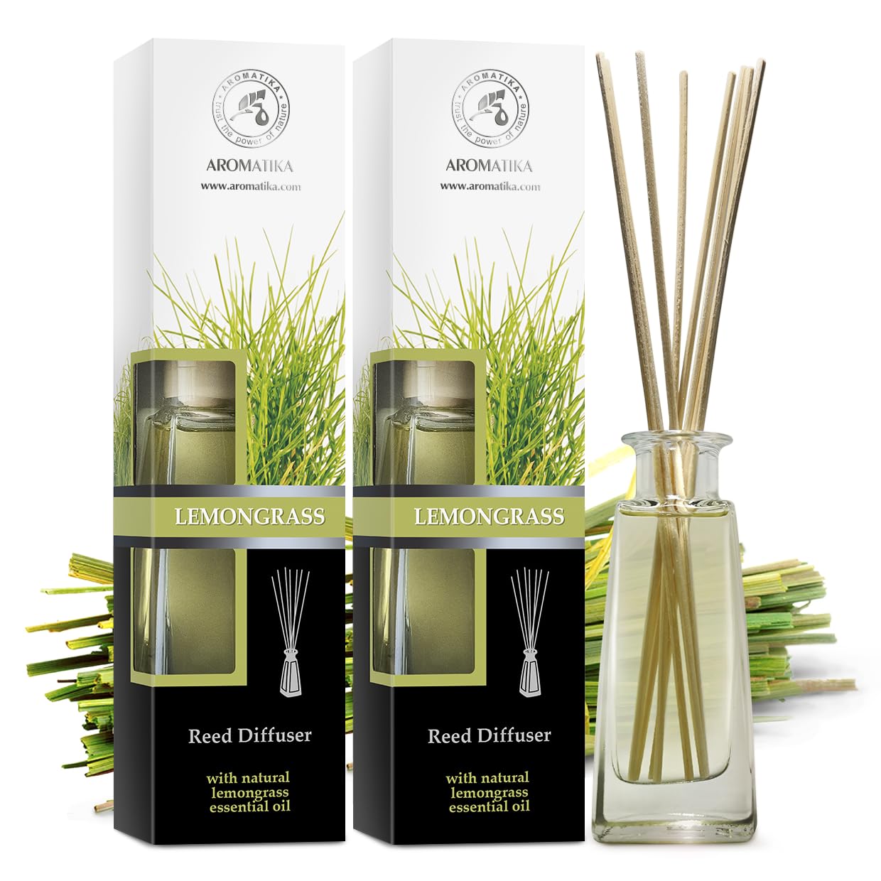 aromatika-raumduft-diffuser-zitronengras-2x100-ml-mit-20-bambusst-bchen image 2
