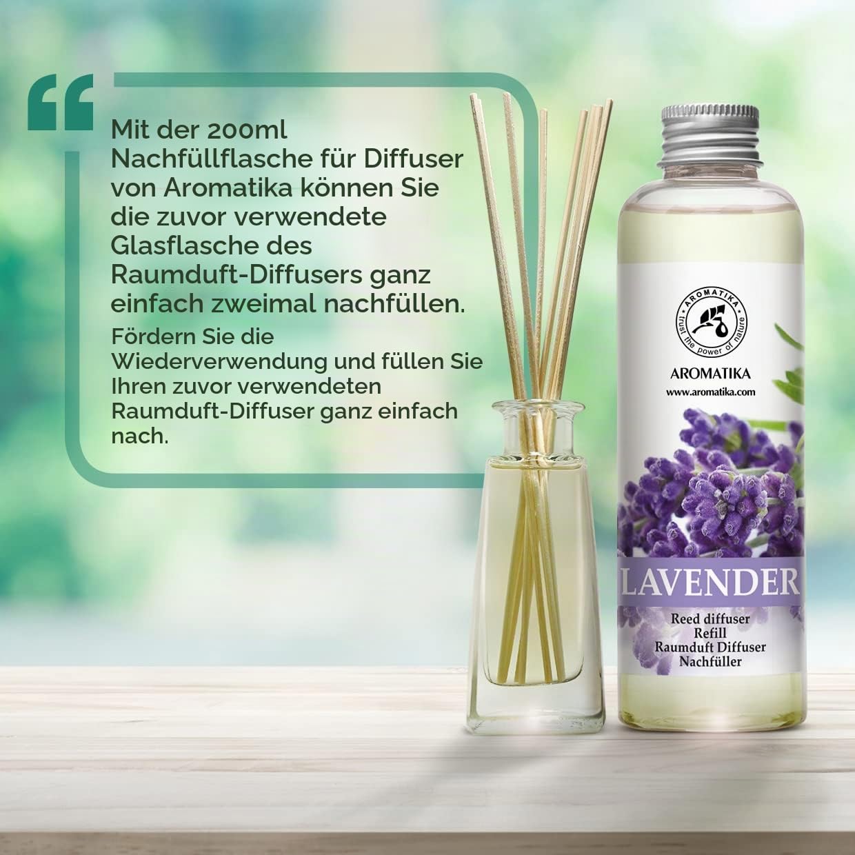 aromatika-raumduft-nachf-llflasche-lavendel-200-ml-f-r-reed-diffusor image 6