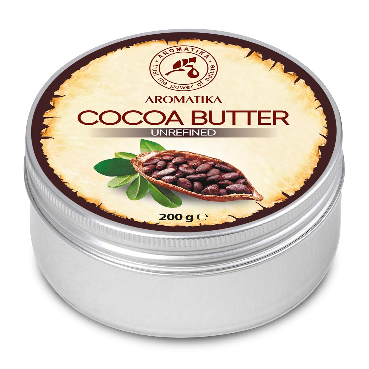 aromatika-kakaobutter-unraffiniert-200-g-nativ-rein image 2
