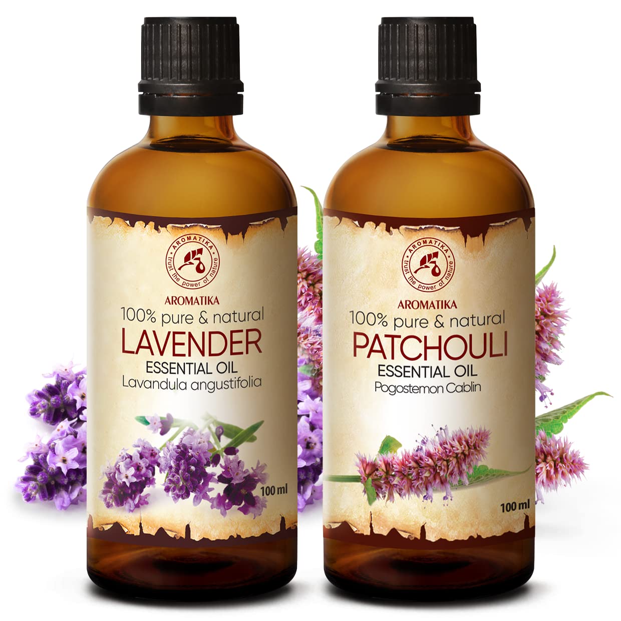aromatika-therische-le-set-2x100ml-lavendel-l-patchouli-l-diffuser-diy image 2