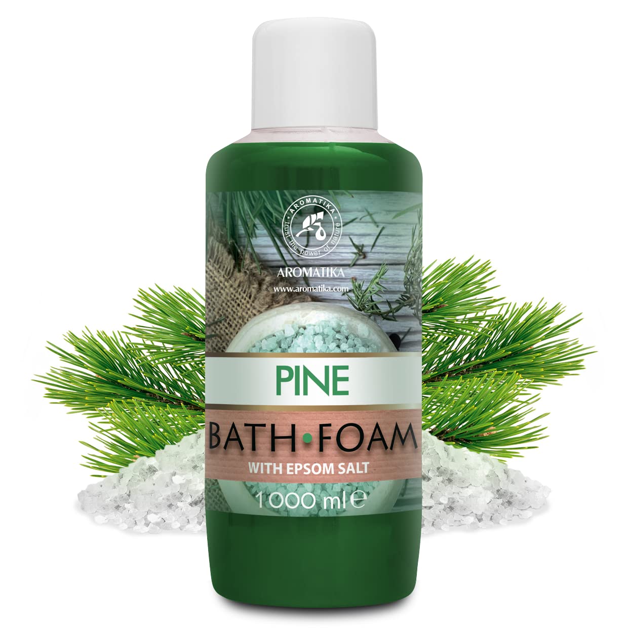 aromatika-badeschaum-kiefer-1000ml-mit-pine-l-und-epsom-salz image 2