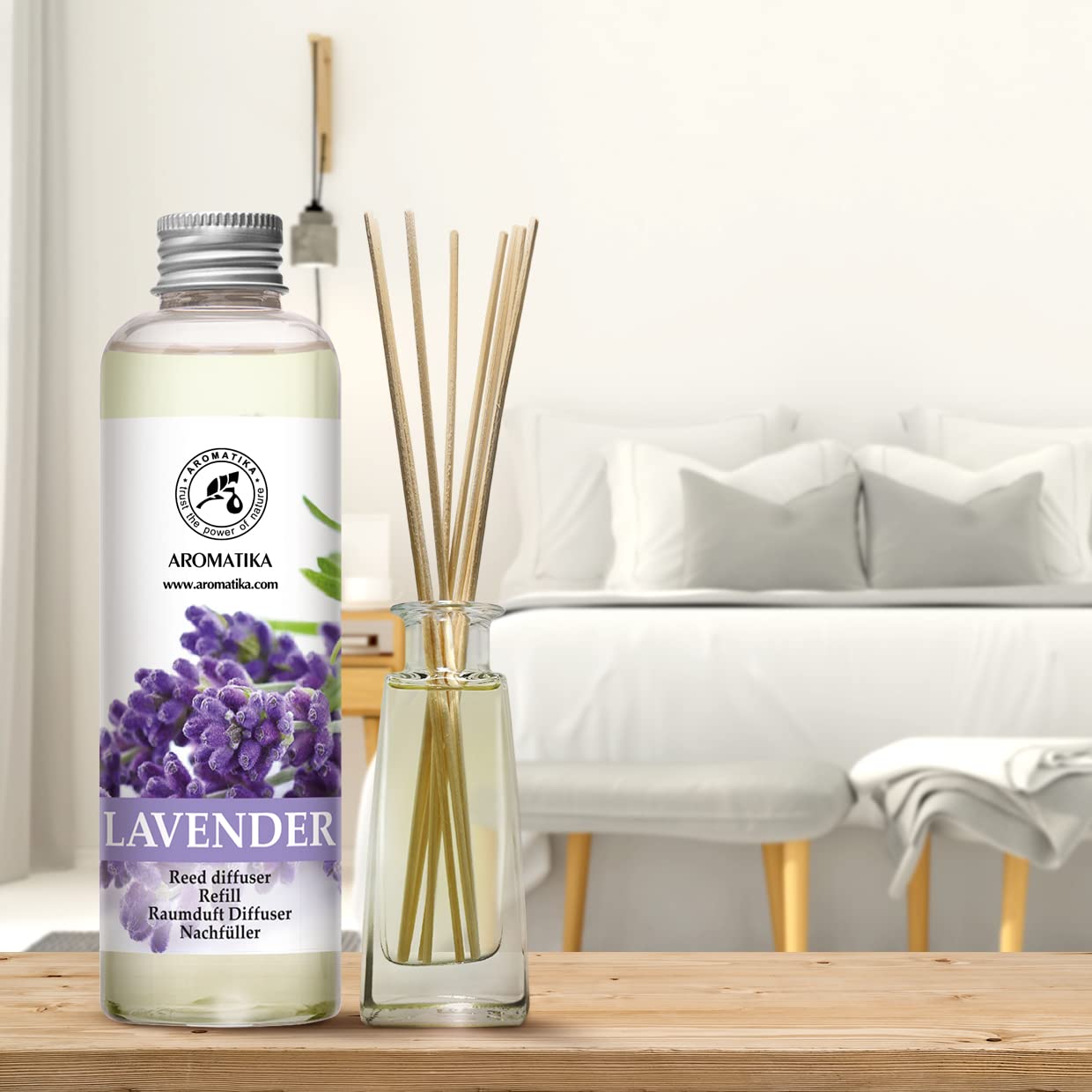 aromatika-raumduft-nachf-llflasche-lavendel-200-ml-f-r-reed-diffusor image 3