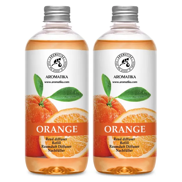 aromatika-raumduft-nachf-llflasche-orange-2x500ml-refill-zitrusduft image 1