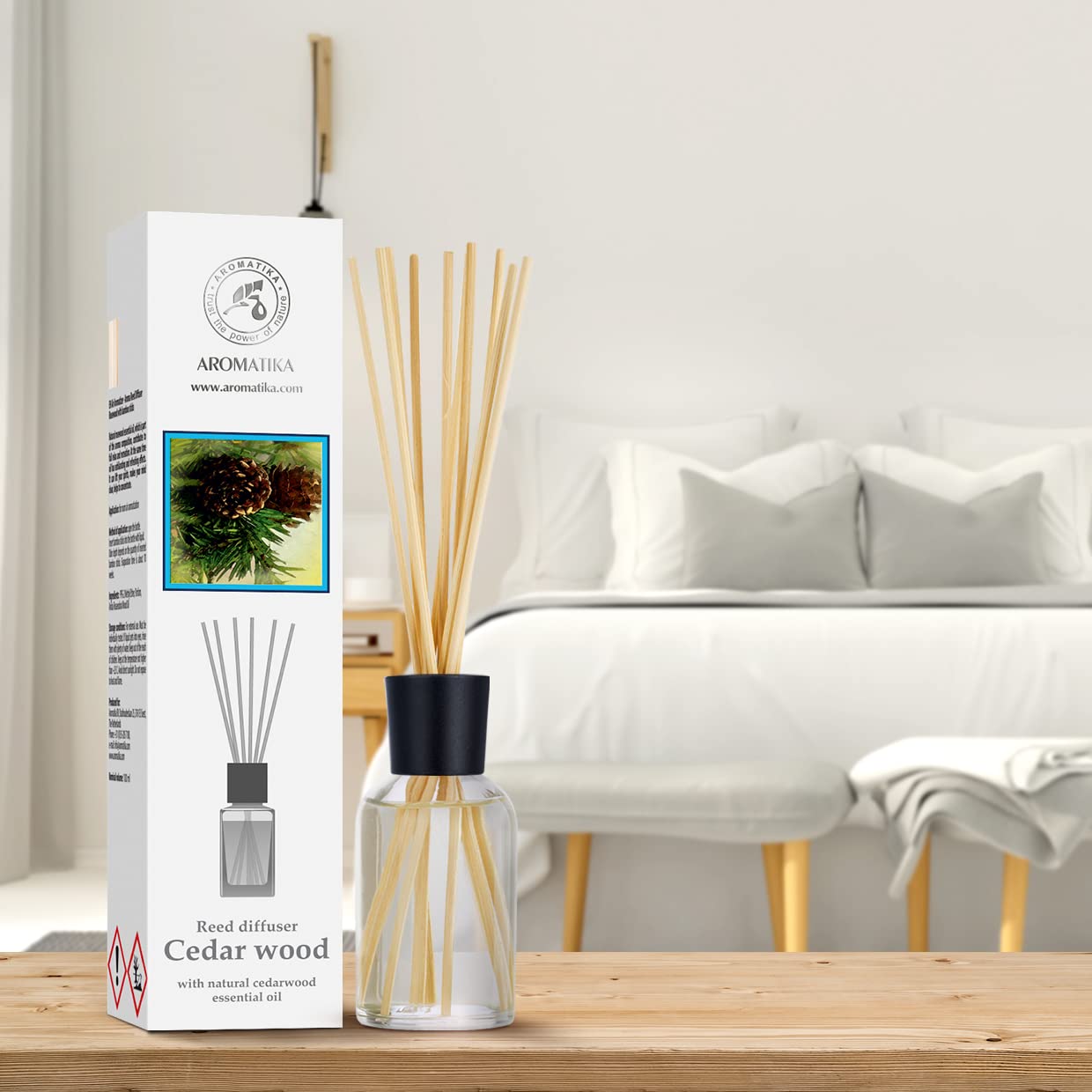 aromatika-zedernholz-raumduft-diffuser-100-ml-mit-10-bambusst-bchen image 3