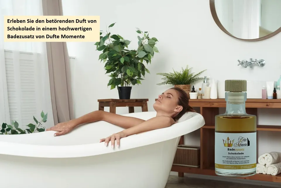 dufte-momente-badezusatz-schokolade-100ml-bade-l-glasflasche-mit-kork image 1