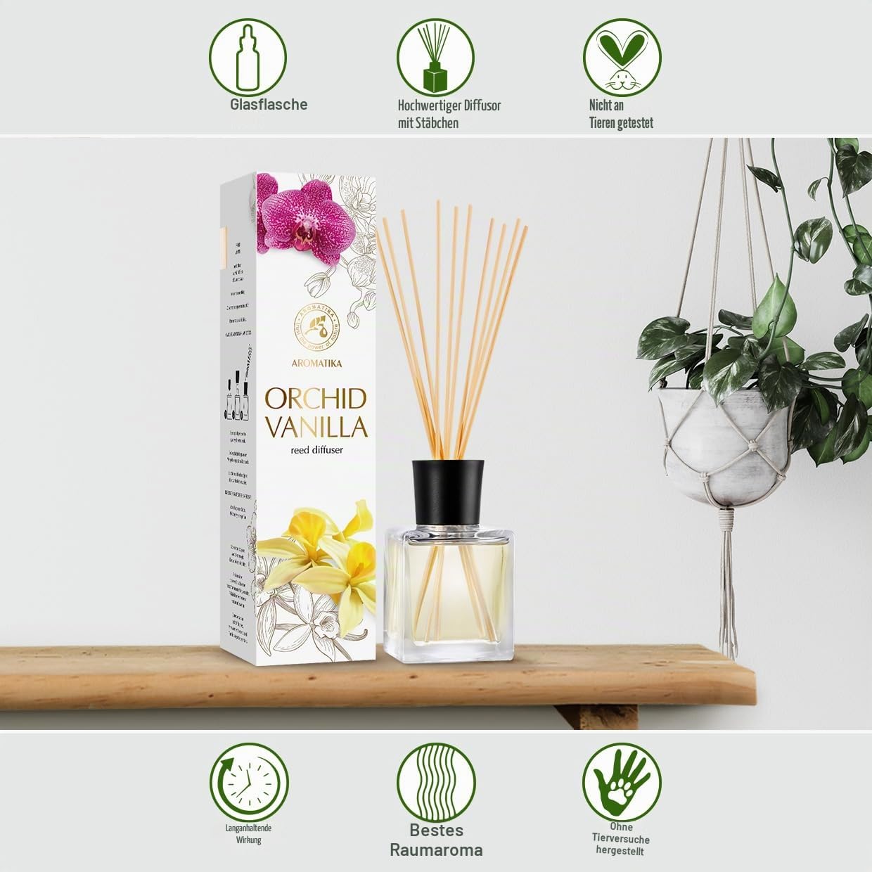 aromatika-raumduft-diffuser-orchidee-vanille-100ml-mit-st-bchen image 7