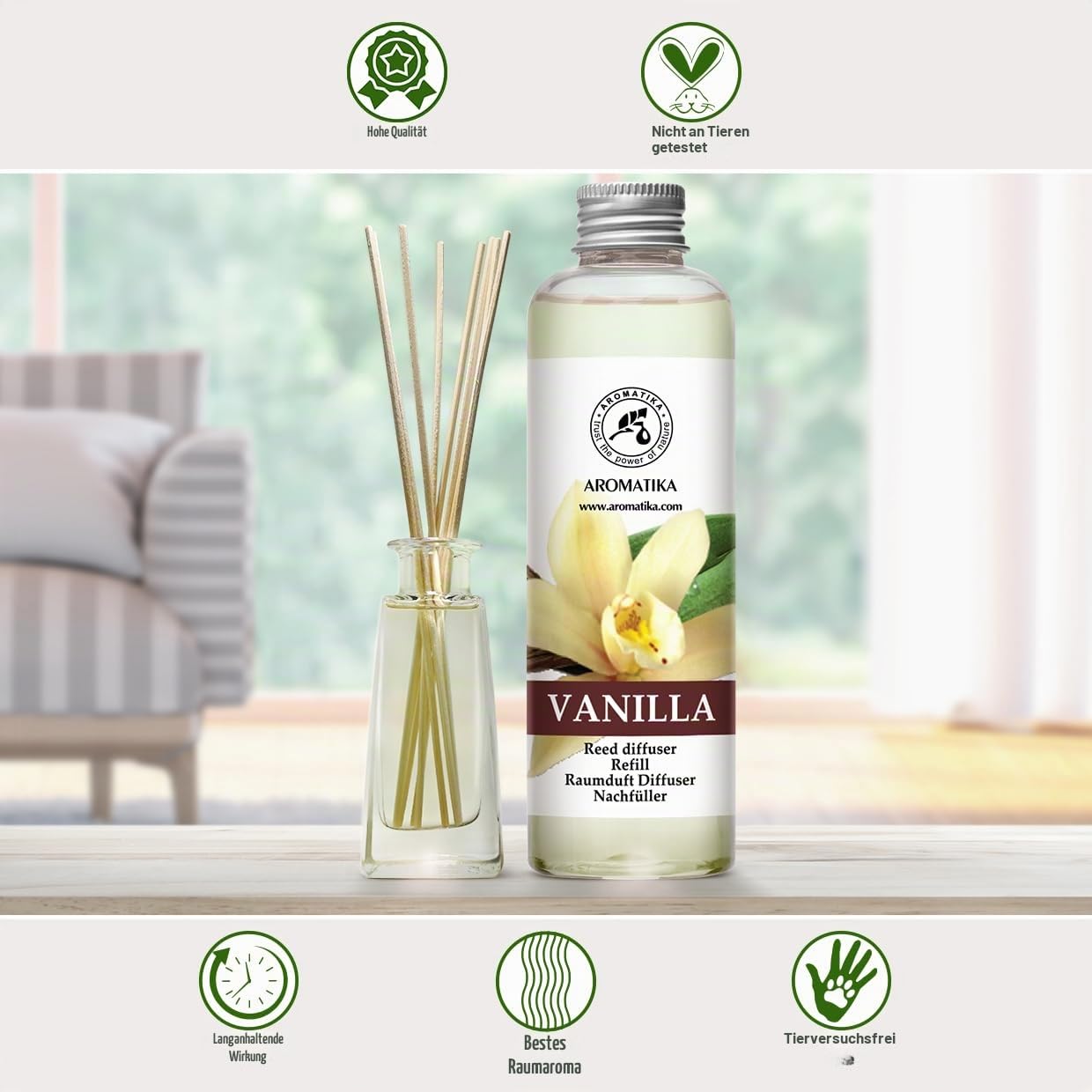 aromatika-raumduft-nachf-llflasche-vanille-200-ml-f-r-duftdiffusor image 3