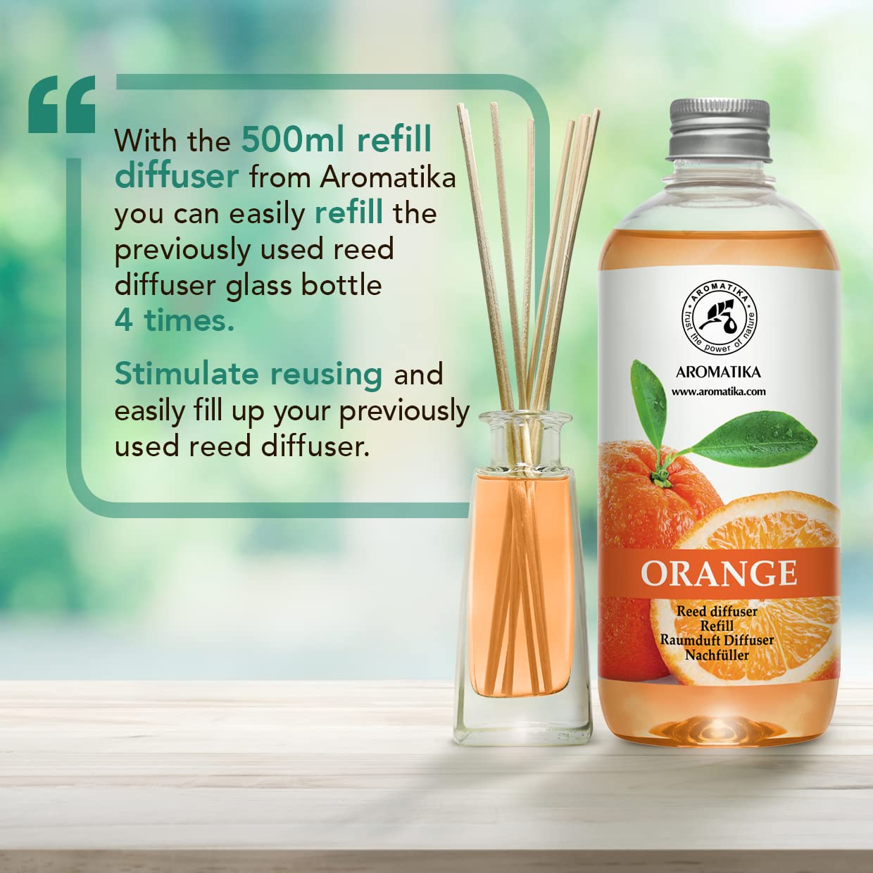 aromatika-raumduft-nachf-llflasche-orange-500-ml-zitrusduft-f-r-diffusor image 2