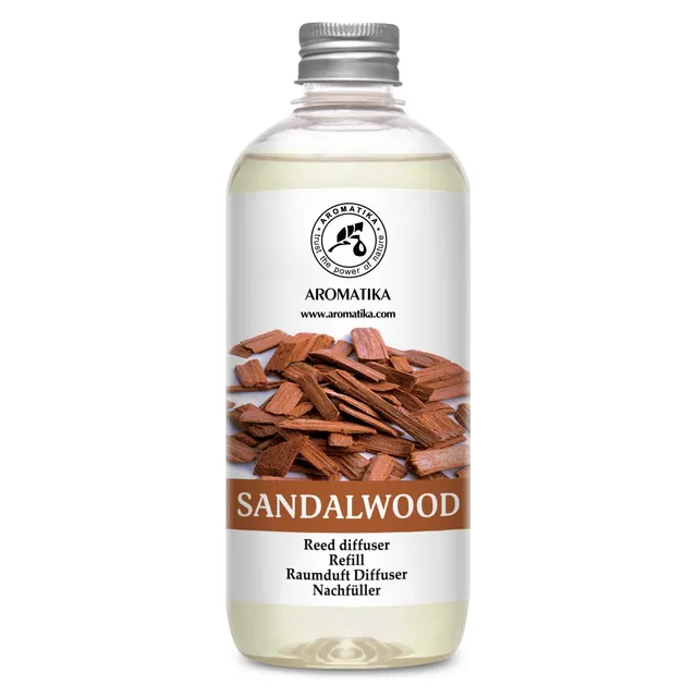 aromatika-raumduft-nachf-ller-sandelholz-500-ml-reed-diffuser-refill image 1