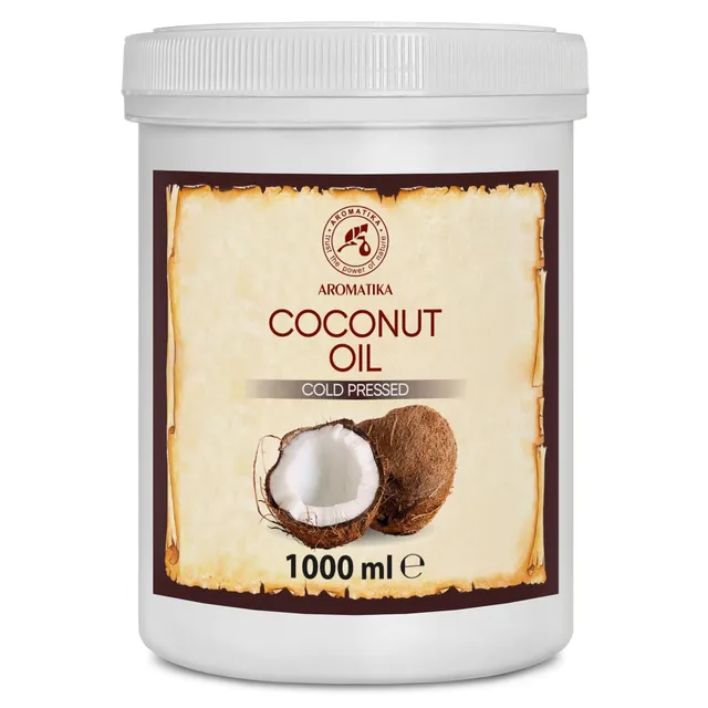 aromatika-kokos-l-1000ml-kaltgepresst-unraffiniert-cocos-nucifera-oil image 1