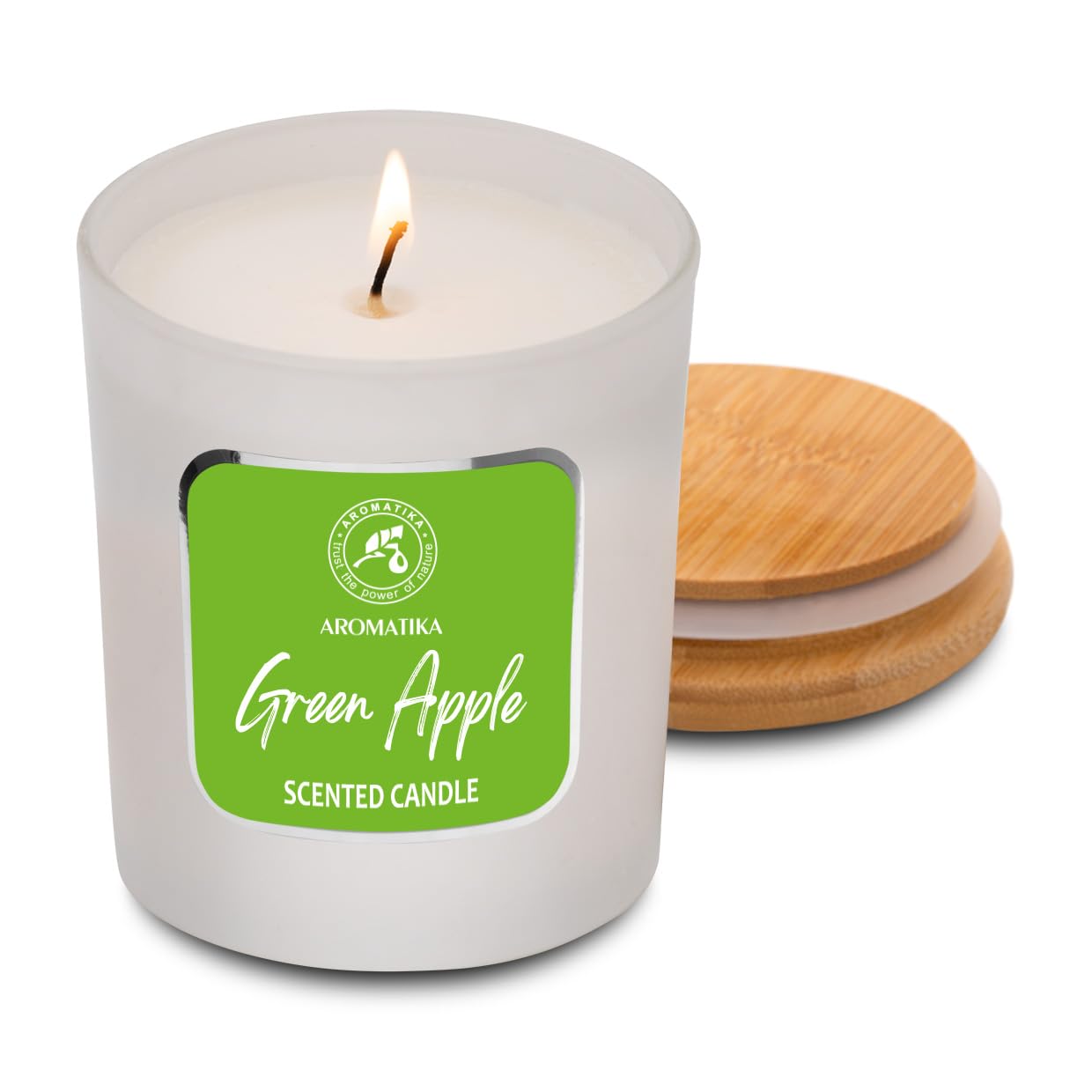 aromatika-duftkerze-gr-ner-apfel-200g-im-glas-sojakerze-scented-candle image 2