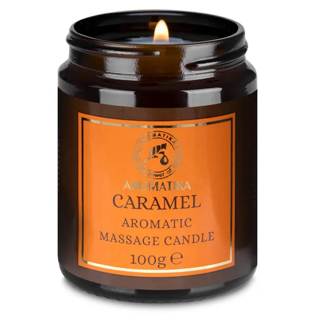 aromatika-massagekerze-karamell-100-g-sojawachs-mit-kokos-und-mandel-l image 1