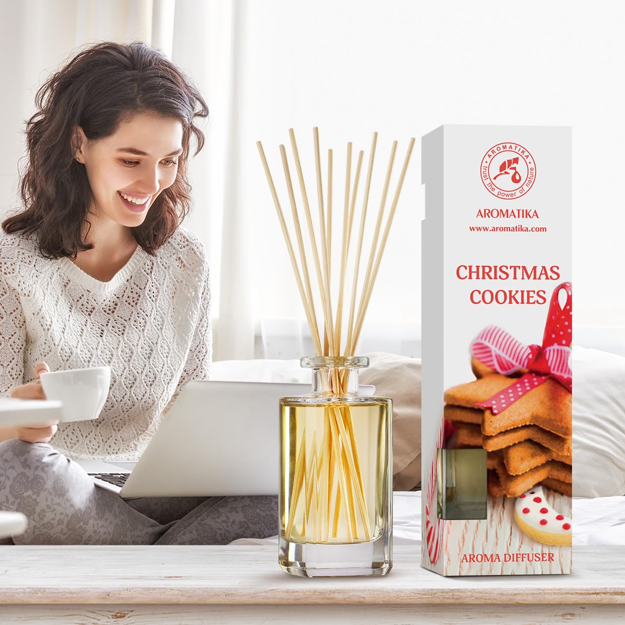 aromatika-weihnachtspl-tzchen-rattanst-bchen-diffusor-160-ml image 2