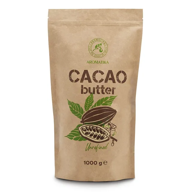 aromatika-cacao-butter-1000-g-kakaobutter-unraffiniert-theobroma-cacao image 1