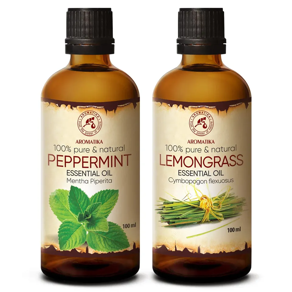 aromatika-therische-le-set-pfefferminze-lemongras-2x100-ml-f-r-diffuser-diy-kosm image 1