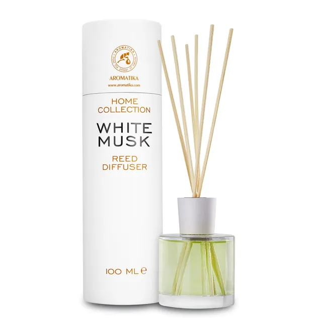 aromatika-raumduft-diffuser-wei-er-moschus-100ml-mit-st-bchen image 1