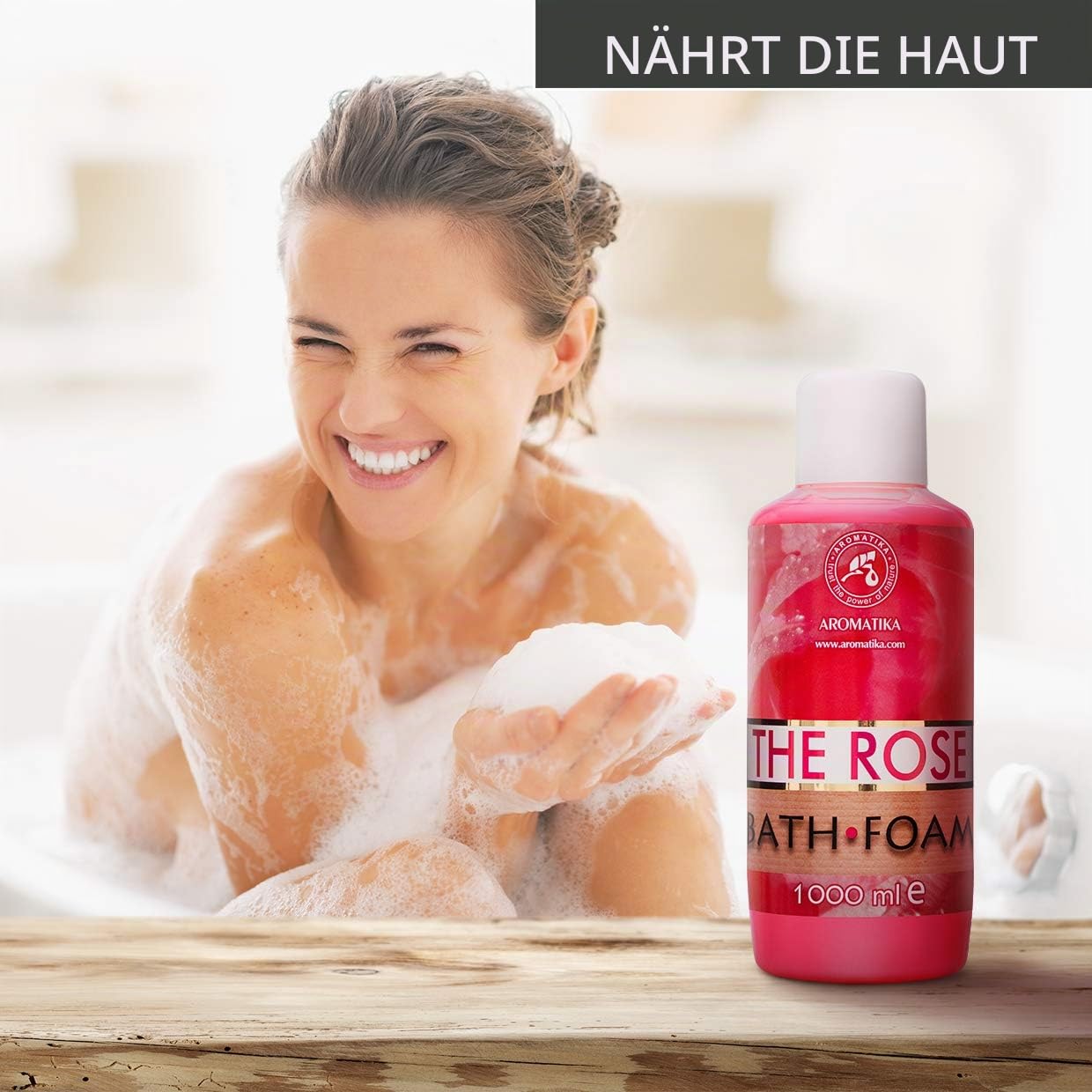 aromatika-badeschaum-rose-1000ml-mit-therischem-rosen-l image 8