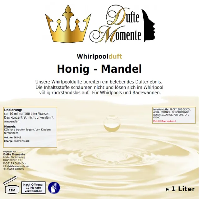 dufte-momente-whirlpool-duft-honig-mandel-1000ml image 1