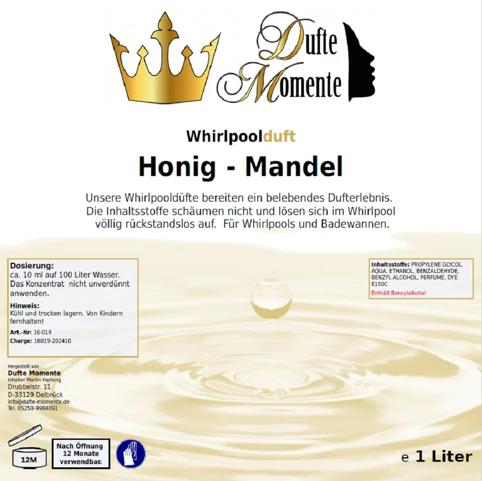 dufte-momente-whirlpool-duft-honig-mandel-1000ml image 1