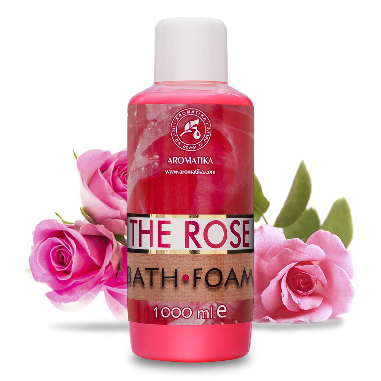 aromatika-badeschaum-rose-1000ml-mit-therischem-rosen-l image 2