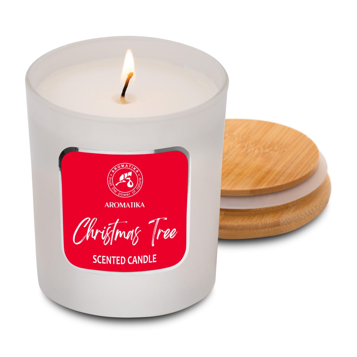 aromatika-duftkerze-weihnachtsbaum-200g-sojawachs-mit-zirben-l image 2