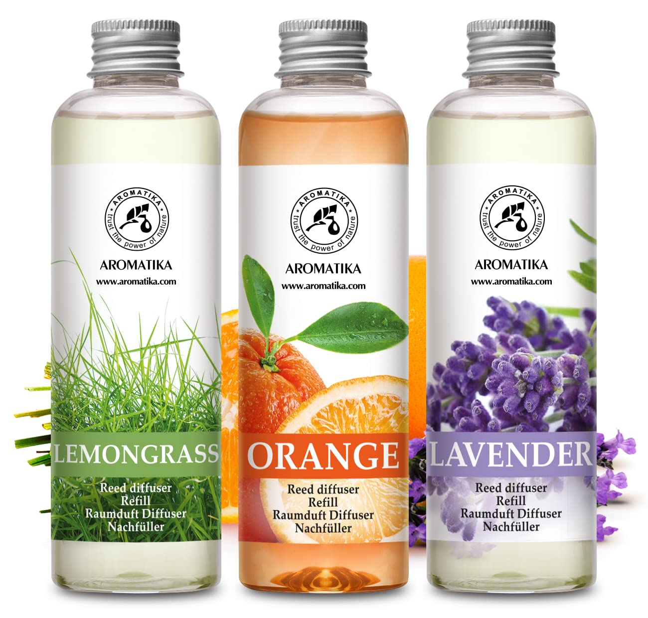 aromatika-diffuser-nachf-ller-set-600ml-lemongrass-orange-lavendel image 2