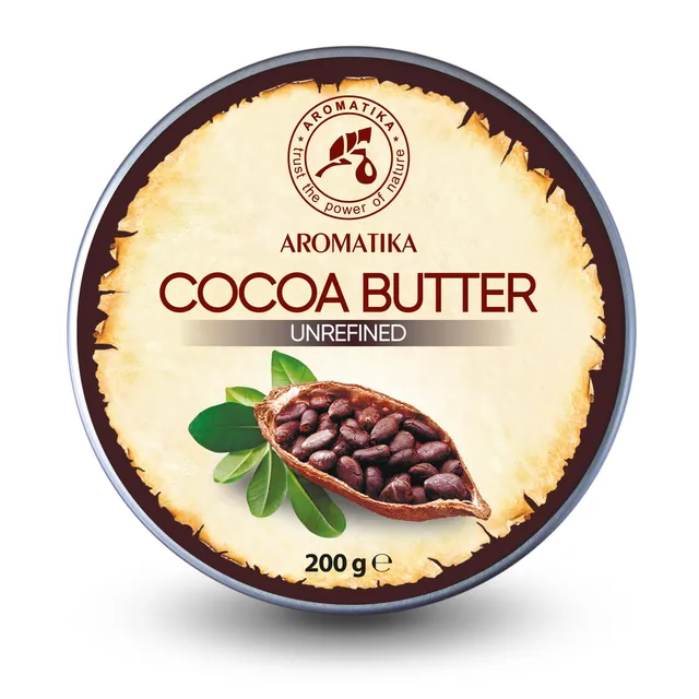 aromatika-kakaobutter-unraffiniert-200-g-nativ-rein image 1