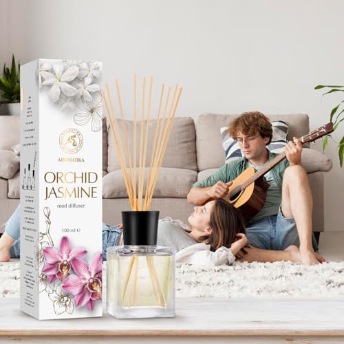 aromatika-raumduft-diffuser-orchidee-jasmin-100ml-mit-st-bchen-reed-diffuser image 4
