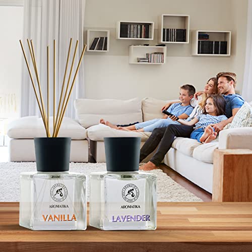 aromatika-raumduft-diffuser-vanille-lavendel-100ml-2x50ml-st-bchen-set image 4