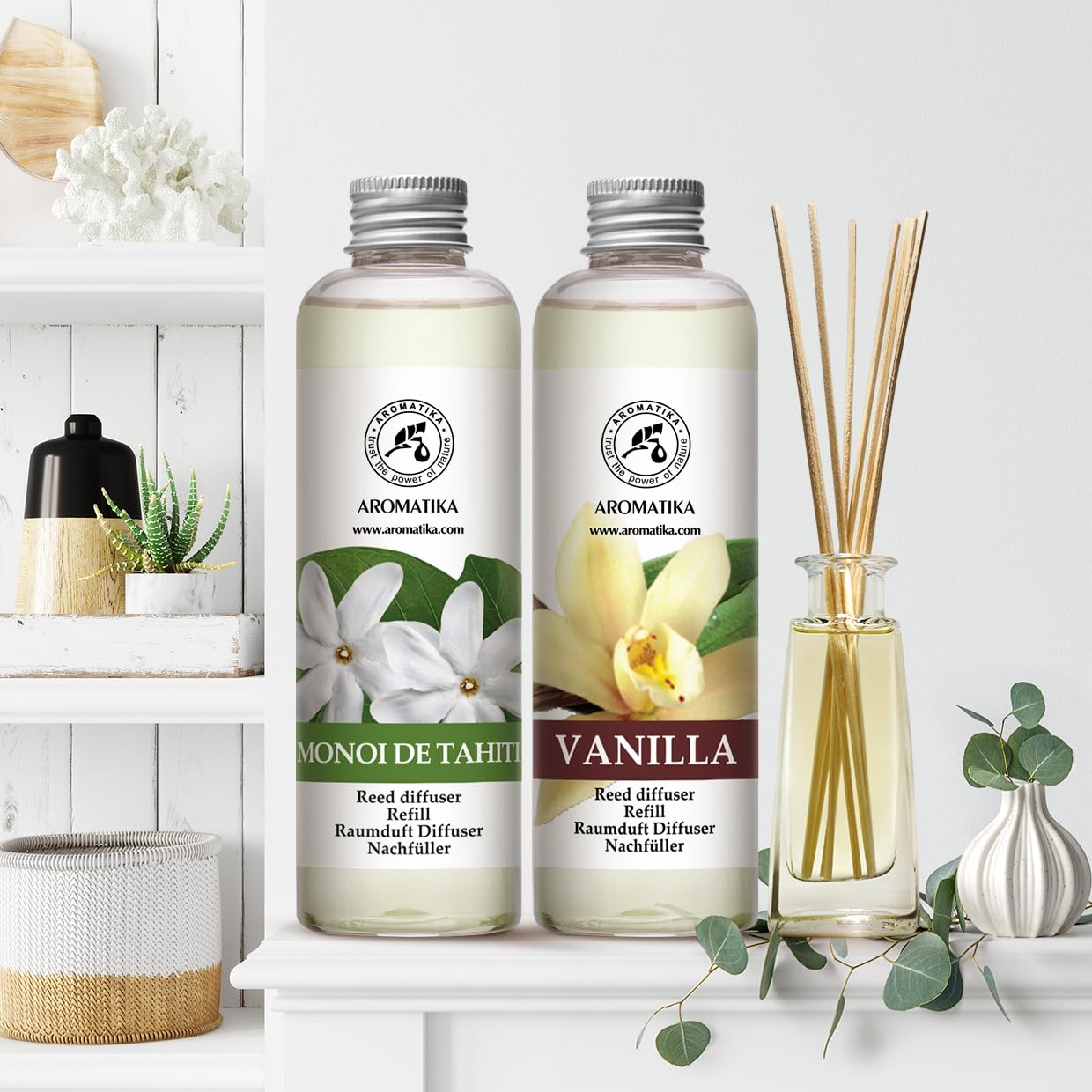 aromatika-monoi-de-tahiti-vanille-reed-diffuser-nachf-ller-2x200ml-400ml image 5