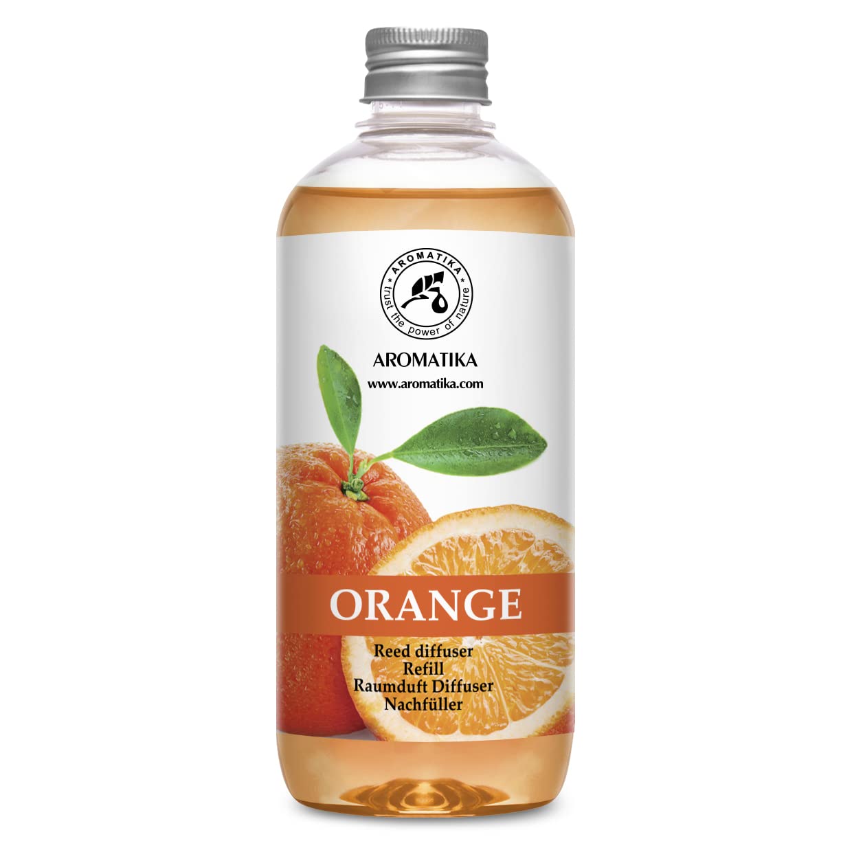 aromatika-raumduft-nachf-llflasche-orange-500-ml-zitrusduft-f-r-diffusor image 1